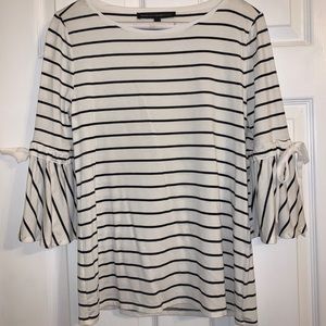 White House Black Market Striped Blouse